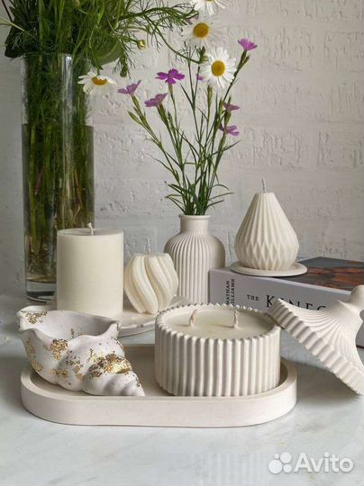 Гипсовая ваза