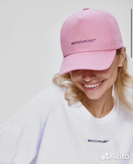 Кепка женская розовая monochrome