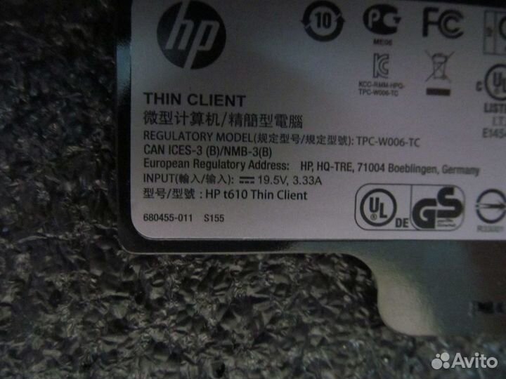 Компьютер мини HP T610 + Wi-Fi
