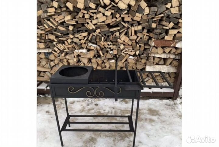 Мангал с подказанником. Разборный. Для подарка