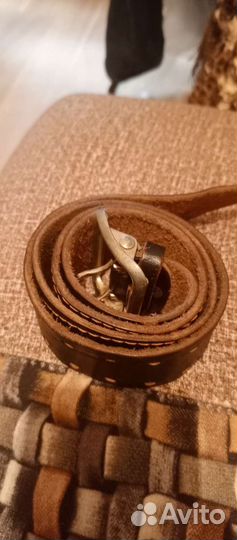 Ремень кожаный офицерский