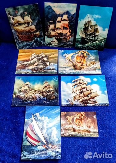 Объемные открытки 50х 60х г Перламутровые