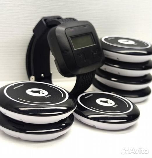 Кнопка вызова персонала, официанта с часами