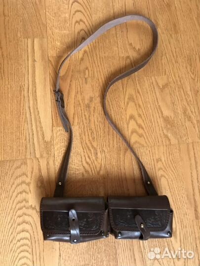 Подсумок охотничий из натуральной кожи