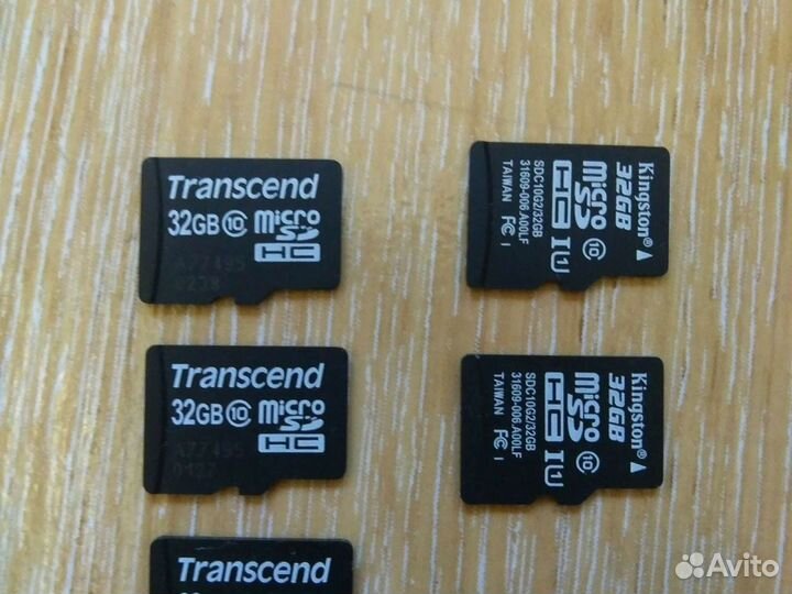 Карта памяти transcend 16gb, 32gb