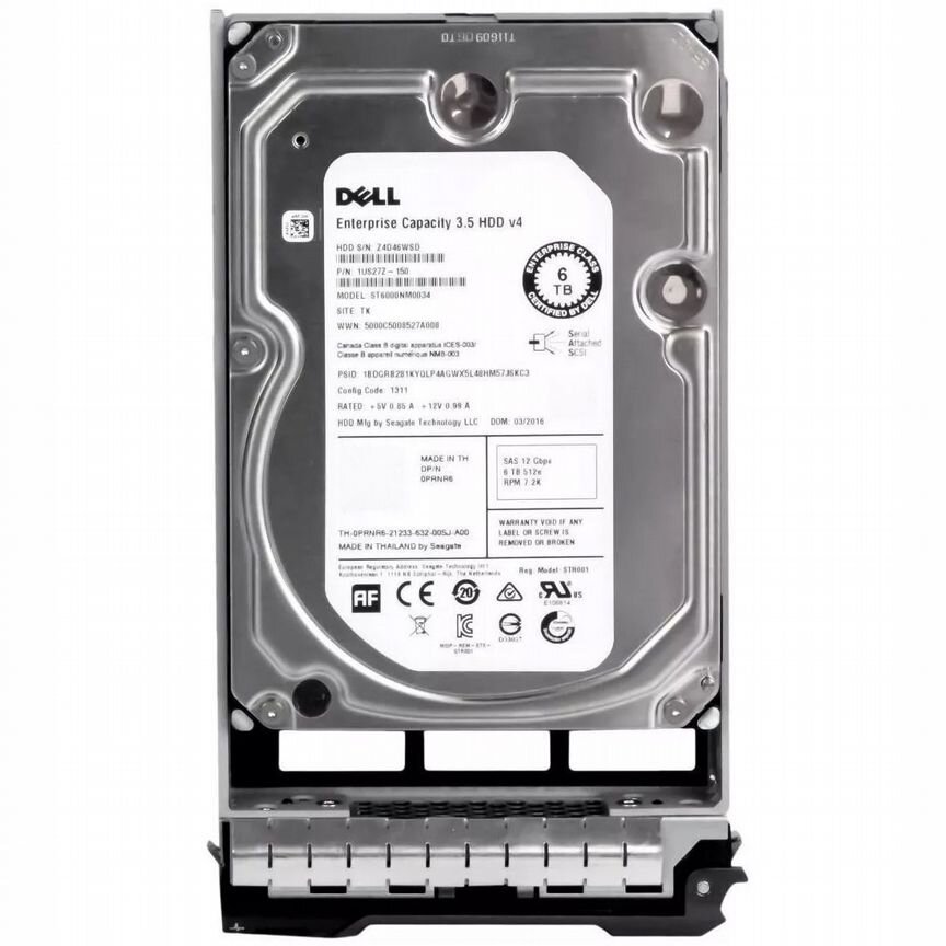 [PRNR6] Жесткий Диск Dell 6tb Sas 3.5" Hdd Prnr6