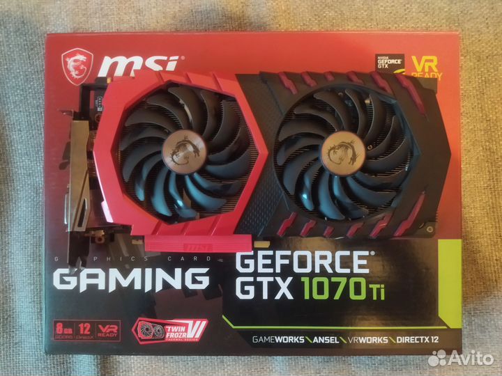GTX 1070 Ti 8gb MSI Gaming