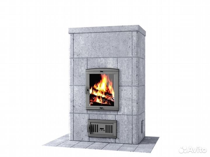 Печь камин из вулканического камня