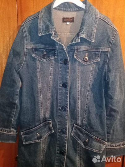 Плащ джинсовый, р. 40