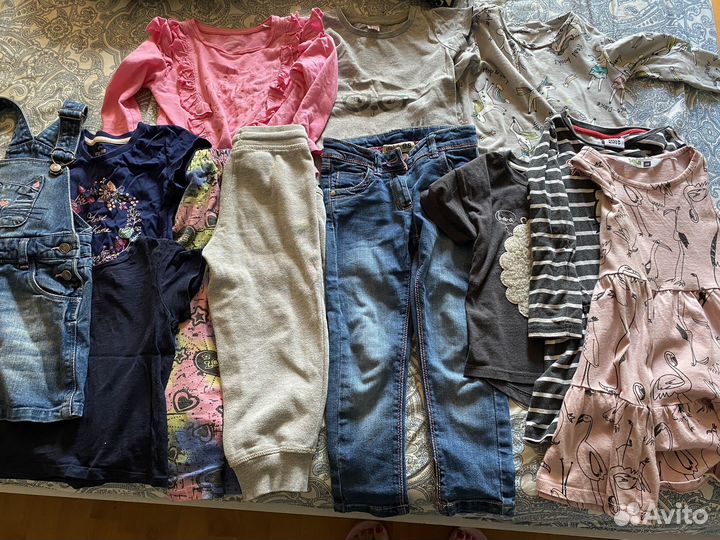 Вещи пакетом 98-104 для девочки