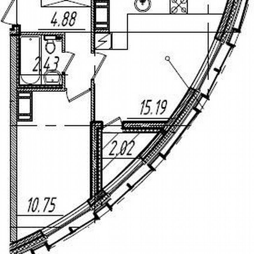 1-к. квартира, 35 м², 13/14 эт.