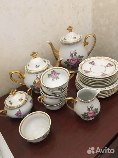 Сервиз чайный с тарелками ГДР