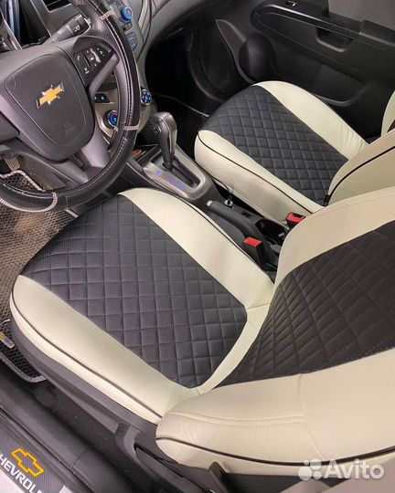 Чехлы экокожа Премиум Volkswagen Touran Автопилот