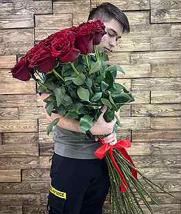 Роза 100 см Высокие премиум розы Эквадора
