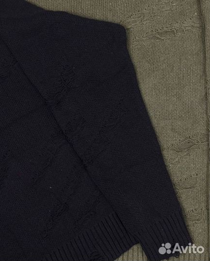 Свитер balenciaga мужской рваный