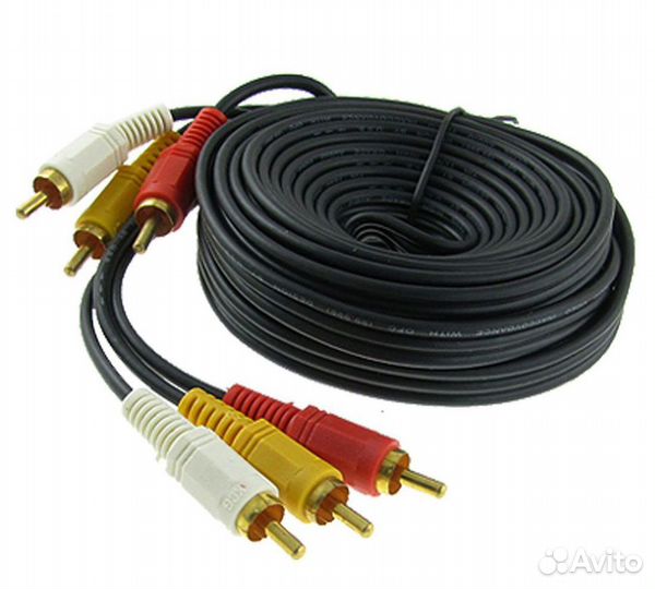 AV Кабель тюльпаны (разная длина)