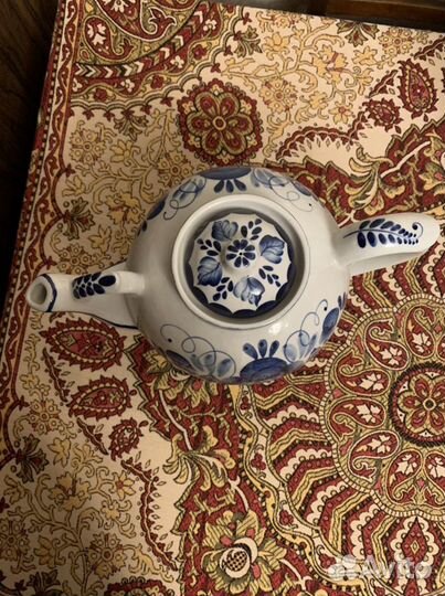 Чайник керамический гжель