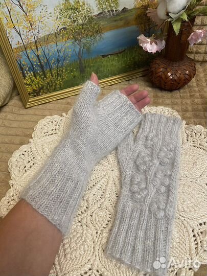 Митенки пух норки