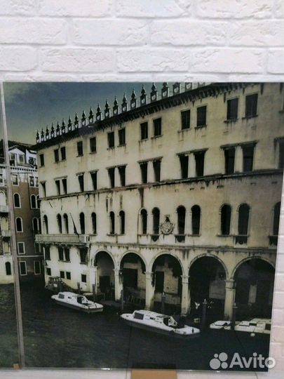 Фотопечать на стекле. Венеция. Двери купе