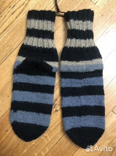 Носки ручной вязки шерстяные