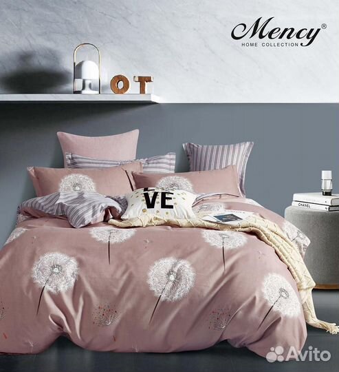 Комплект постельного белья 1.5 спальный Сатин