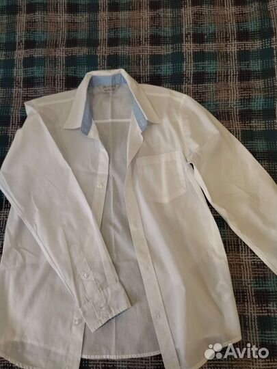 Сорочки белые для мальчика на 11-12 лет