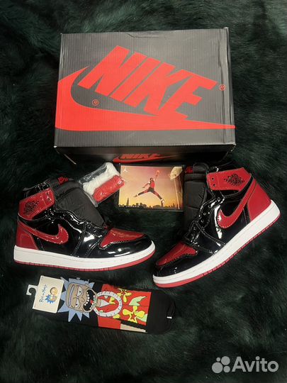 Nike air jordan 1 retro high og patent bred