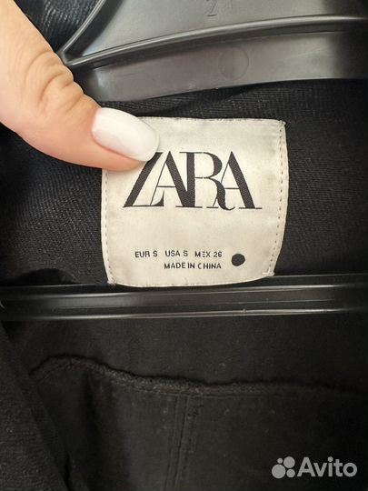 Джинсовая куртка zara женская 44