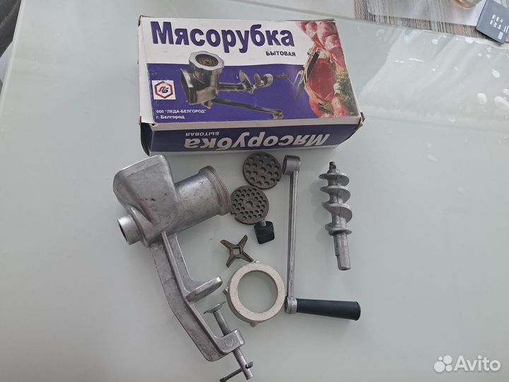 Мясорубка ручная бу