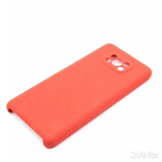 Чехол Xiaomi Poco X3 накладка/силикон Red