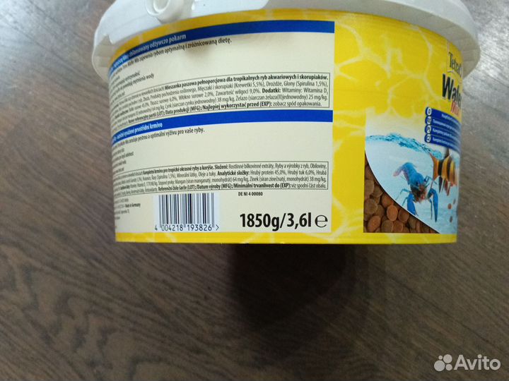 Корм Tetra для Сомов и раков