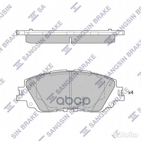 SP4275 колодки дисковые передние Toyota Camry