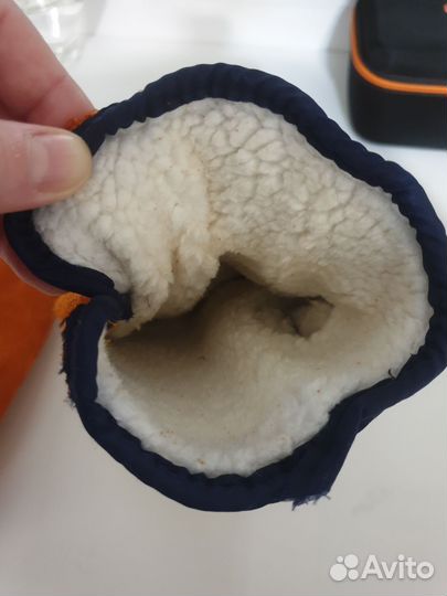 Перчатки замшевые зимние рабочие