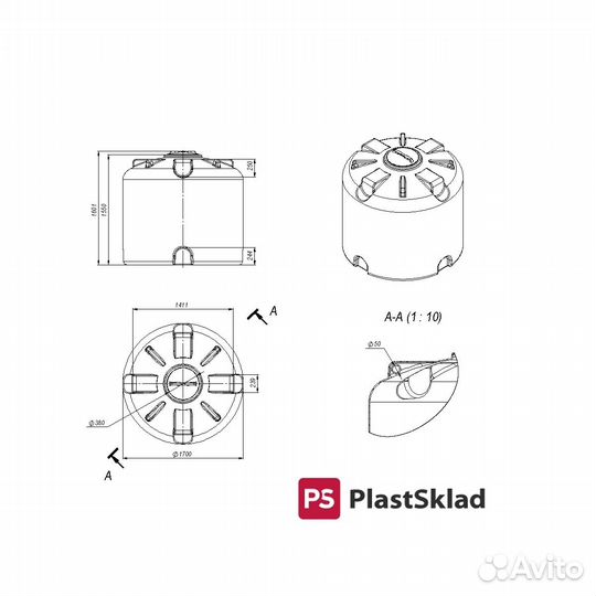 Емкость 3000 литров для воды. Кузнецы