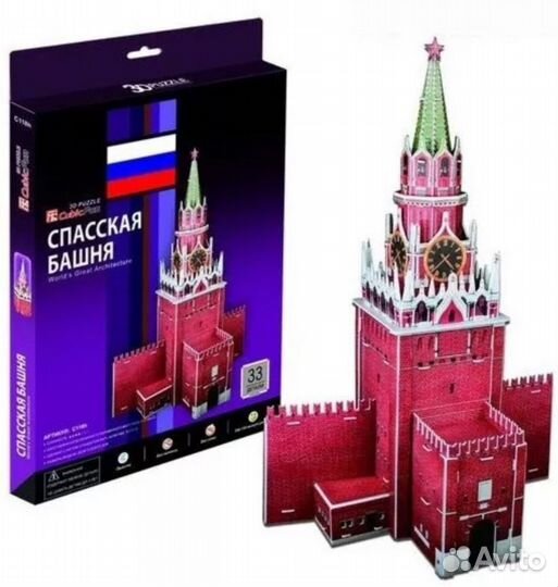 Пазлы 3D Спасская башня