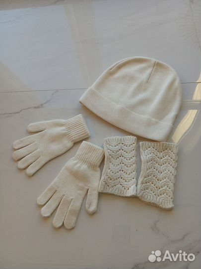 Перчатки, шапка