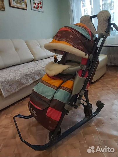 Коляска санки