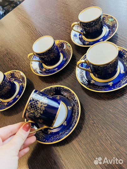 Сервиз чайный reichenbach кофейнае германия cobalt