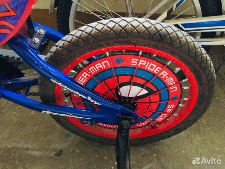 Велосипед детский 16 дюймов Человек-паук