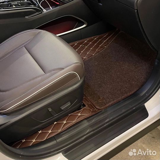 Коврики 3D в салон Tucson 2020-2023, экокожа