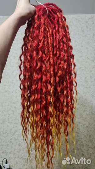 Комплект дредокудрей материал