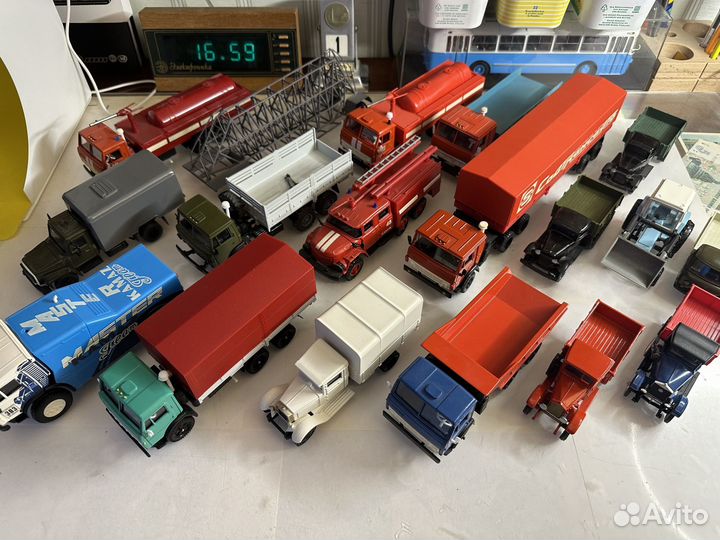 Модели грузовых автомобмлей. Сделано в СССР