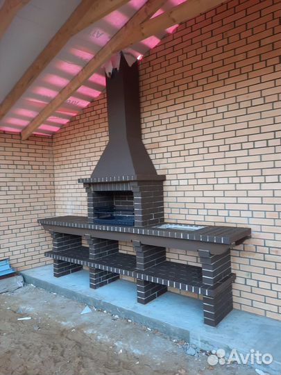 Печь барбекю / Мангал из кирпича