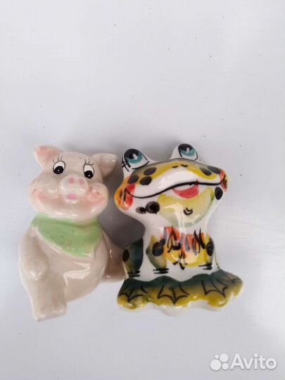 Фигурки Лягушка и Свинка