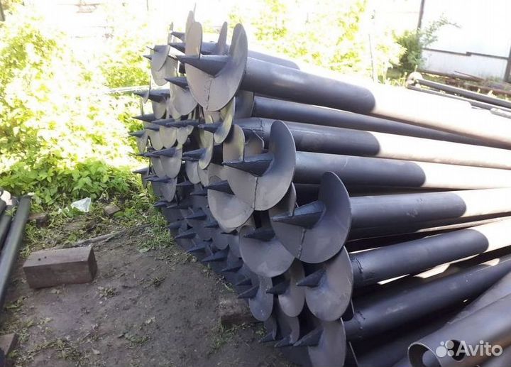 Винтовые сваи под ключ, монтаж винтовых свай