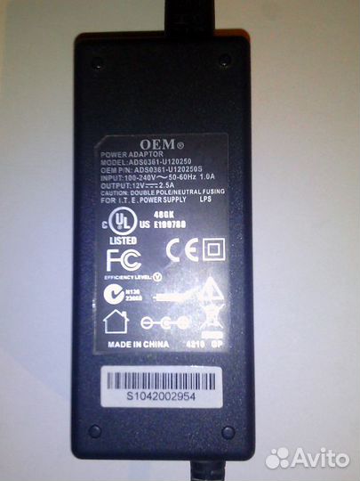 Блоки питания 12V для аудио/видео и т.д