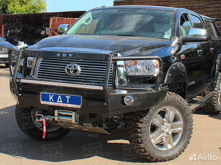 Передний силовой алюминиевый бампер со съемным кен