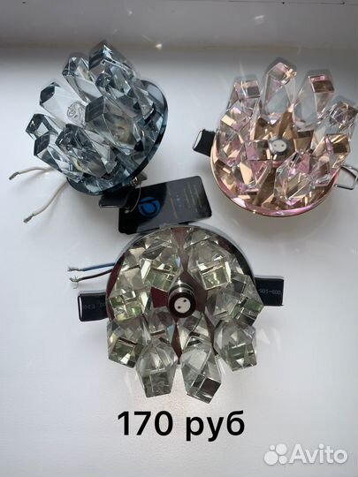 Точечные встраиваемые светильники объемные