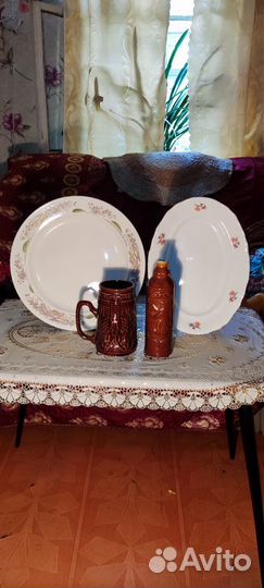 Блюдо 35 см.зик.1950.Тарелки ссср.1956.цена за все