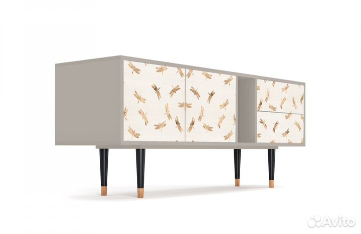 Тв-тумба T1 - Сатин - Nude Dragonflies